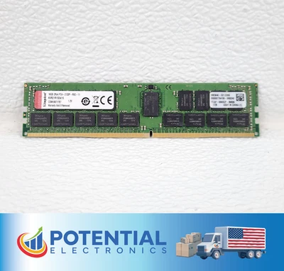 Kingston KVR21R15D4/16 16GB (1x16GB) 2Rx4 PC4-2133P DDR4 Server Memory - Image 1 of 4