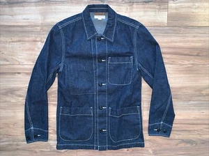 J Crew Kaihara Japanese Denim Chore Coat Jean Jacket, Men's XSmall - Picture 1 of 9