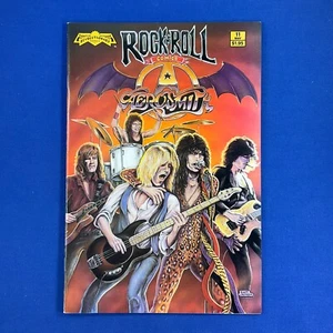 Cómics de Rock N Roll #11 Aerosmith 1990 Cómics revolucionarios biografía de banda en blanco y negro - Imagen 1 de 5