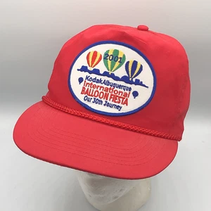 Vintage 2001 Kodak Albuquerque International Balloon Festival Fiesta Red Cap Hat - Picture 1 of 10