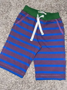 Mini Boden Boys HTF purple blue stripe baggies green waistbamd NWOT! Sz 4 - Picture 1 of 3
