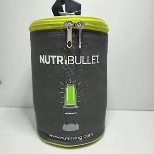 NutriBullet Lunch Tote Bag Container Black Insulated Cylinder 7.5 x 5 in - Picture 1 of 4