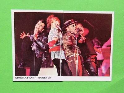 1980s PANINI "Rock & Pop Collection" Music Card:  MANHATTAN TRANSFER - Image 1 of 2