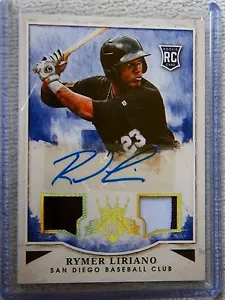 Rymer Liriano 2015 Diamond Kings Game-Used Dual Jersey Patch Rookie Card #09/10 - Picture 1 of 2