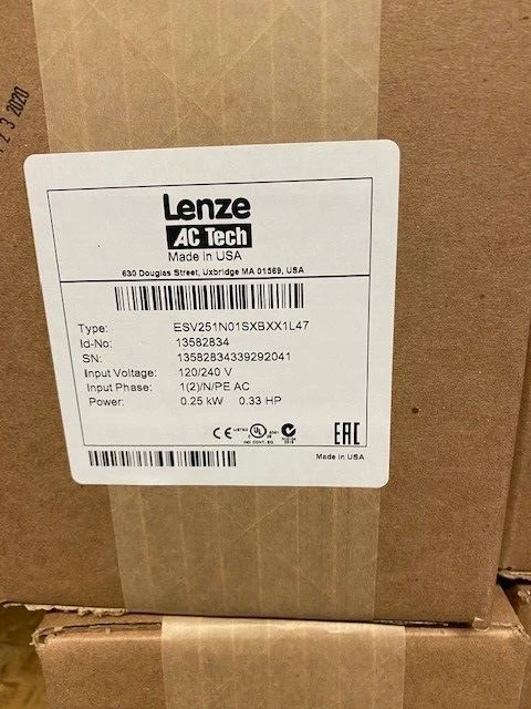 ESV251N01SXB AC TECH LENZE SMV SERIES FREQUENCY INVERTERS - Image 1 of 1