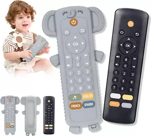 Baby Remote Control Toy with Silicone Teether Cover - Baby Musical Toys, Early - Picture 1 of 33