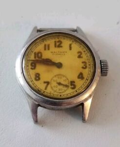 WW2 Era Waltham ORD Dept. US Military Wristwatch Watch For Parts Or Restoration 
