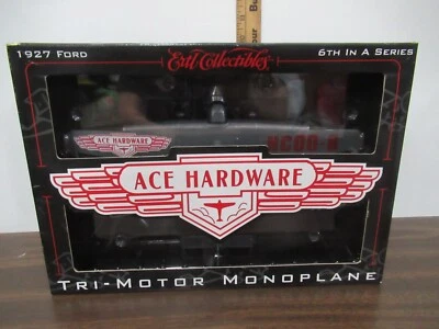 Ertl Ace Hardware 1927 Ford Tri-Motor Monoplane NUEVO EN CAJA BONITO avión Foto 1 de 3