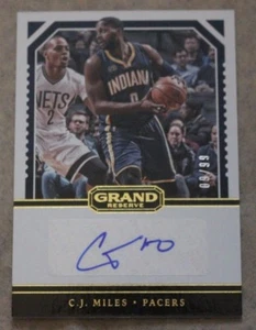 2016-17 Grand Reserve Signatures #42 C.J. Miles Indiana Pacers Auto 09/99 - Bild 1 von 2