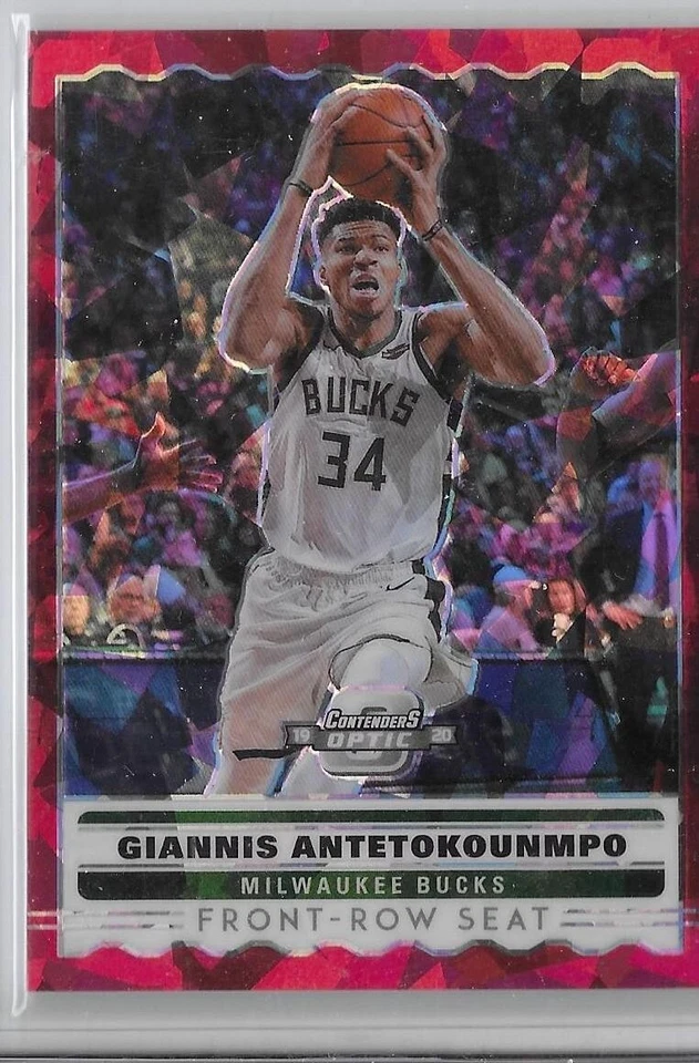 2019-20 Contenders Optic Front Row Red Ice Prizm- Giannis Antetokounmpo - Image 1 of 1