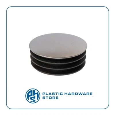 Bouchons/inserts/couvercles ronds à ailettes chromés pour tuyaux - capuchon -... - Photo 1/2