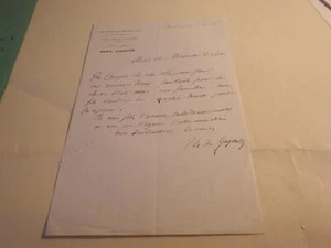 1870.Theodore de Lajarte (Autogrammbrief. Musik). - Bild 1 von 1