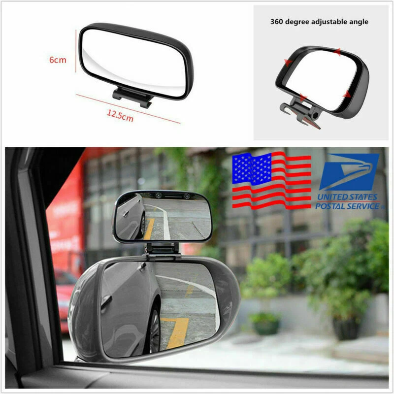 Espejo retrovisor lateral ajustable multiusos para coche punto ciego espejo auxiliar 1x Foto 1 de 4