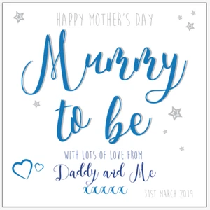 Tarjeta personalizada del día de la madre momia para ser - Imagen 1 de 1