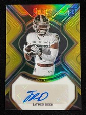 2023 Select Draft Picks Jayden Reed Gold Prizm Auto; SN#5/10; Packers