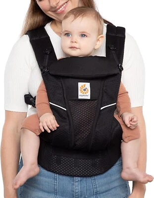 Ergobaby All-in-1 Baby Carrier + Lumbar Support, Breathable Mesh Black 0-4 Years - Image 1 of 4