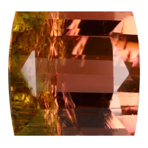 2,67 ct Achteck (7 x 7 mm) unbeheizt / unbehandelt Wassermelone Turmalin Edelstein - Bild 1 von 1