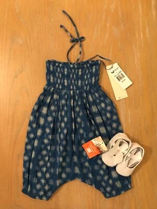 New! Roxy Girl Baby Infant Girls Summer Romper & Shoes Size 6-12 Months - Picture 1 of 7