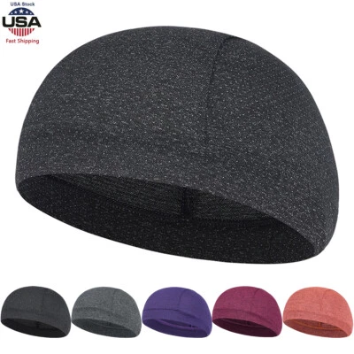 Gorra con calavera al aire libre Sombreros para correr Sombreros que absorben el sudor Leche Seda Ciclismo Casco Forro Foto 1 de 4