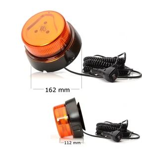 LED Warnleuchte Blitzer Orange Rundumleuchte Magnetbefestigung 12/24V Nr 852.2 - Bild 1 von 7