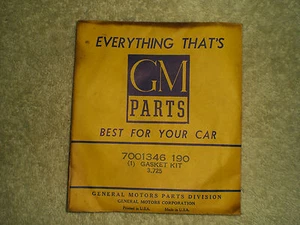 Carburetor tune up gasket kit,1947,48-b Pontiac,carb.#509547,1947 Olds,#555139 - Picture 1 of 4