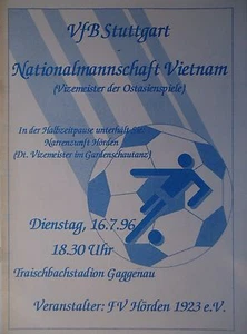 Programm Friendly 16.7.1996 VfB Stuttgart - Nationalmannschaft Vietnam - Picture 1 of 1