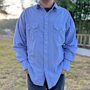 Camicia western vintage Rockmount uomo M pied de poule cowboy dente di sega diamante perla a scatto - Foto 1 di 24