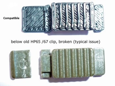 2x Kompatibel Hewlett-Packard HP-67 Akkudeckel SLIDER CLIP LOCK Ersatz