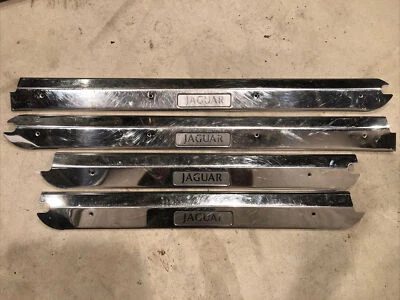 Jaguar XJ6 1986 conductor pasajero alféizares de puerta trasera delantera placas de desgaste conjunto completo OEM Foto 1 de 4