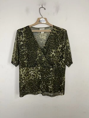 Moda Bug Mujeres Camisa 18/20 Verde Estampado Animal Hada Duende Transparente Mob Boss De Colección Foto 1 de 4