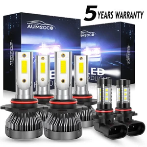 For Chevy Avalanche 2002-2005 2006 LED Headlight Hi-Low Bulbs Fog Light White - Bild 1 von 12