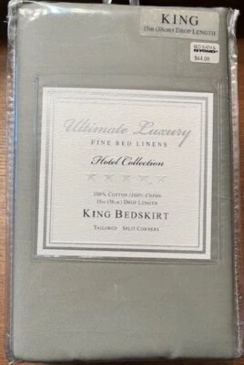 Falda de cama king de lujo definitiva para ropa de cama fina colección de hoteles - 15" de longitud de caída Foto 1 de 2