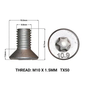 2 FRONT BRAKE DISC RETAINING SCREWS FIT LANDROVER DISCOVERY MK3/4 04-17 DRS1669K - Picture 1 of 1