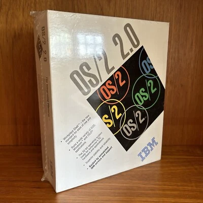 New IBM OS/2 2.0 - 3.5" Sealed Box - 1992 NOS Vintage - Image 1 of 4