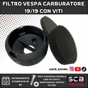 FILTRO ARIA MAGGIORATO 16.10/19.19 PIAGGIO VESPA 50 SPECIAL - Foto 1 di 2