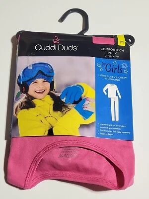 NUEVO CON ETIQUETAS Niñas Cuddl Duds Talla M Comfortech Poli 2 piezas Niñas Rosa $26.00 Venta al por menor Foto 1 de 2
