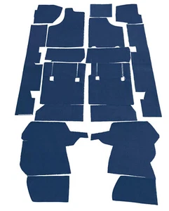 Juego completo de alfombras para Maserati Merak y Merak SS. Año 1972-1983 Azul - Imagen 1 de 1