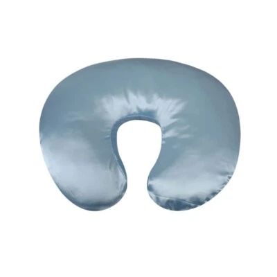 Baby Nursing Pillow Cover Solid Color Breastfeeding Pillow Case Satin Slipcover - Image 1 of 4