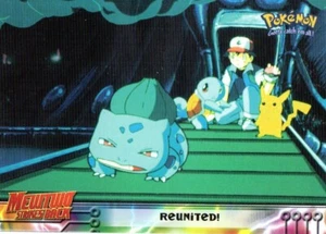 Pokémon Reunited Mewtwo Strikes Back Card Blue Logo Topps - Picture 1 of 1