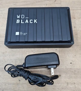 WD_BLACK 8TB D10 Game Drive Portable External Hard Drive HDD-WDBA3P0080HBK USED - Picture 1 of 9