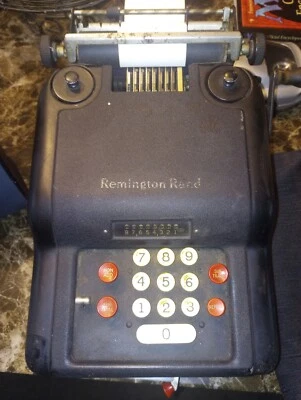 Vintage Adding Machine Register Manual Remington Rand 10 Key-Made in USA Rare - Image 1 of 4