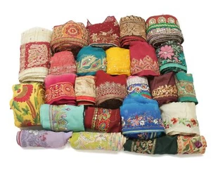 Sushila Vintage 25 Pieces Assorted Lot of Remnant Border Trim Craft Sewing Lace - Picture 1 of 5