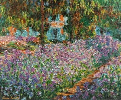 Lirios en el jardín de Monet por Claude Monet Pintura al óleo HD Impresa sobre lienzo P2342 Foto 1 de 4