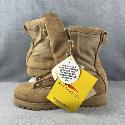 Botas Belleville Hombre 10.5 R Beige Ejército Combate Vuelo Aisladas Clima Templado Foto 1 de 4