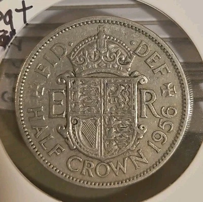 Gran Bretaña 1956 media corona Foto 1 de 2