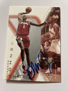 Signed DerMarr Johnson 2001-02 Upper Deck #3 In person Autograph - Picture 1 of 7