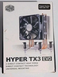 Cooler Master Hyper TX3 Evo Cooling Fan Heatsink,New/Opened,No Mounting Brackets - Picture 1 of 5