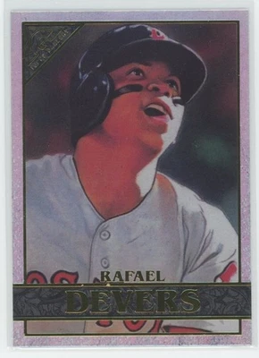 2020 Topps Gallery Baseball Rafael Devers Rainbow Foil #55 - Image 1 of 2