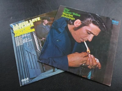 WAYLON JENNINGS - The Taker/Tulsa & Ladies Love Outlaws - 2 x LP Records - Image 1 of 4