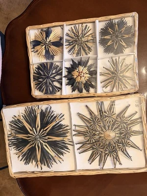 Juego de adornos estrella de paja escandinava Ikea Foto 1 de 4